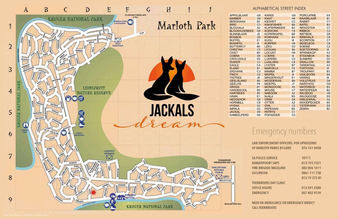 Jackals Dream - Self Catering Villa Bordering Kruger National Park Marloth Park Exterior photo